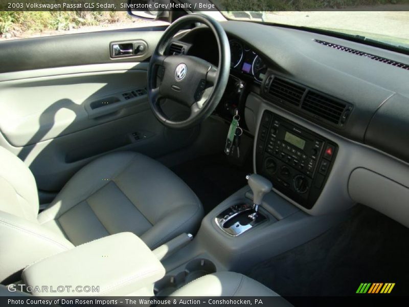 Silverstone Grey Metallic / Beige 2003 Volkswagen Passat GLS Sedan