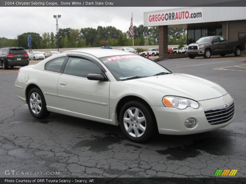 Stone White / Dark Slate Gray 2004 Chrysler Sebring Coupe