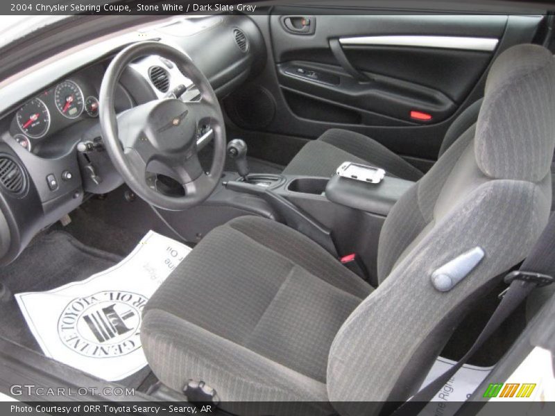 Stone White / Dark Slate Gray 2004 Chrysler Sebring Coupe