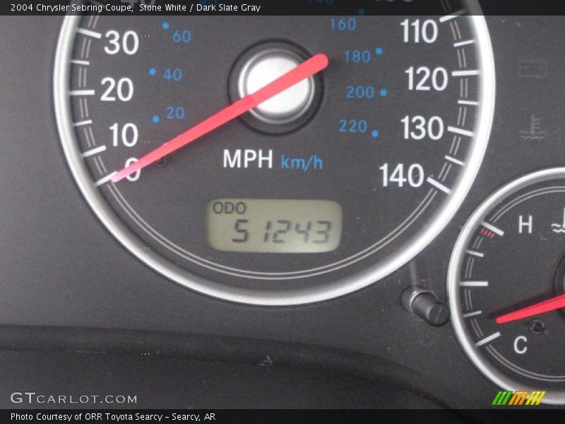 Stone White / Dark Slate Gray 2004 Chrysler Sebring Coupe