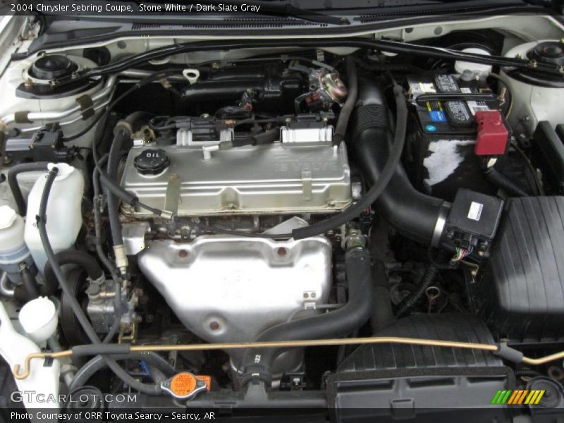 Stone White / Dark Slate Gray 2004 Chrysler Sebring Coupe