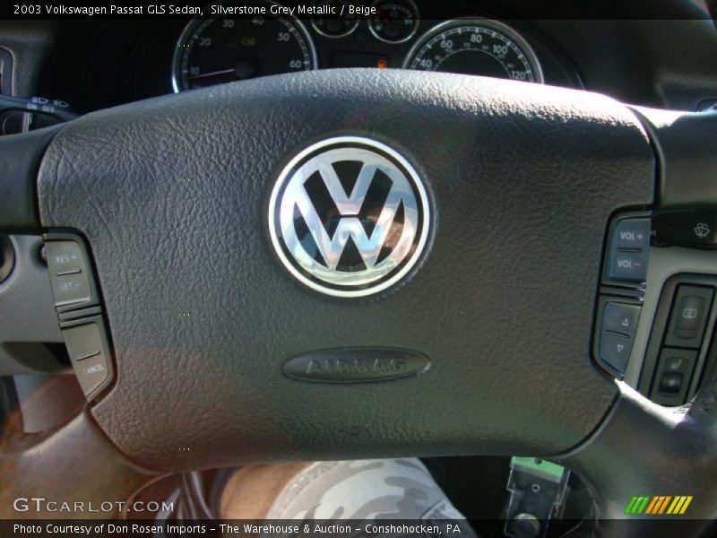 Silverstone Grey Metallic / Beige 2003 Volkswagen Passat GLS Sedan