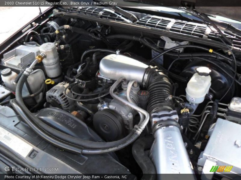 Black Onyx / Medium Gray 2003 Chevrolet S10 LS Regular Cab