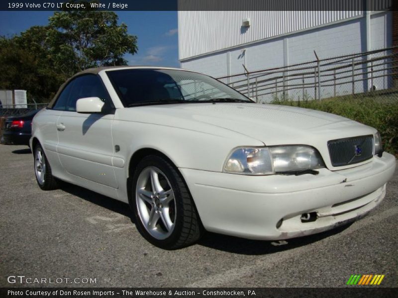 White / Beige 1999 Volvo C70 LT Coupe