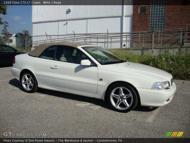 White / Beige 1999 Volvo C70 LT Coupe