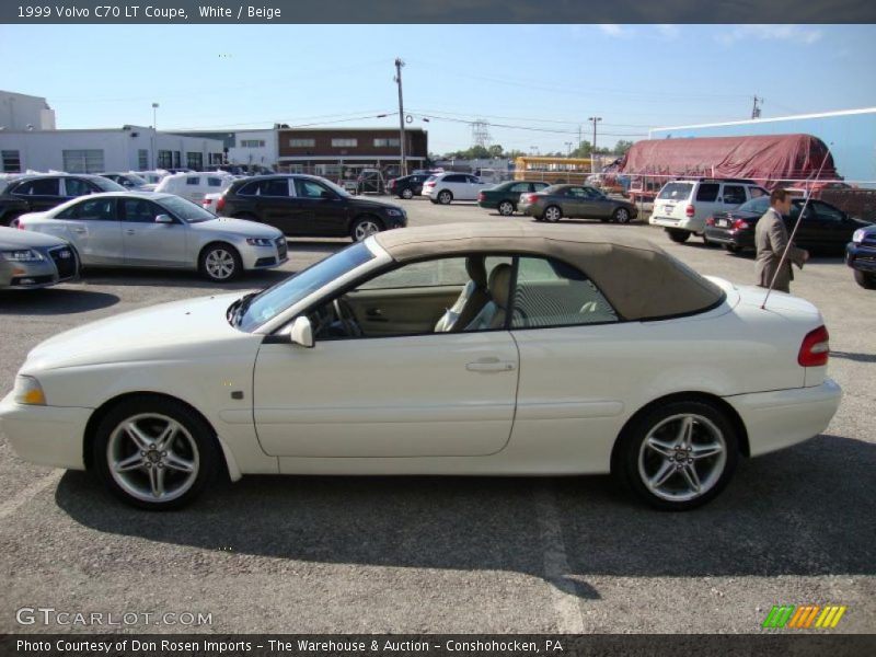 White / Beige 1999 Volvo C70 LT Coupe