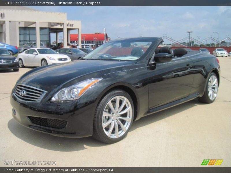 Front 3/4 View of 2010 G 37 Convertible