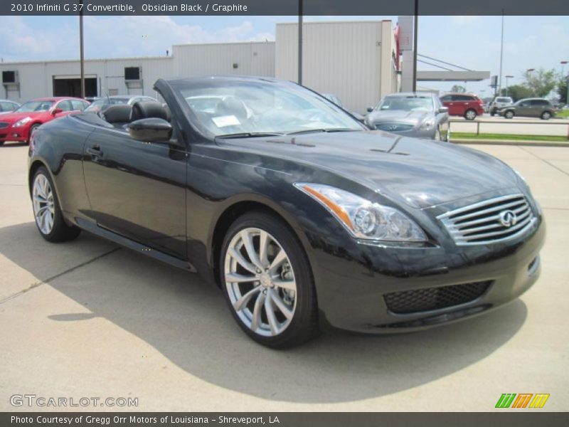  2010 G 37 Convertible Obsidian Black