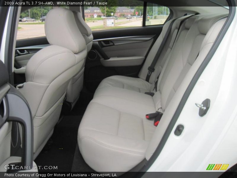 White Diamond Pearl / Taupe 2009 Acura TL 3.7 SH-AWD