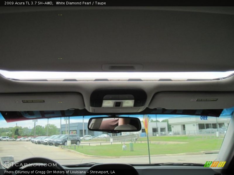 White Diamond Pearl / Taupe 2009 Acura TL 3.7 SH-AWD