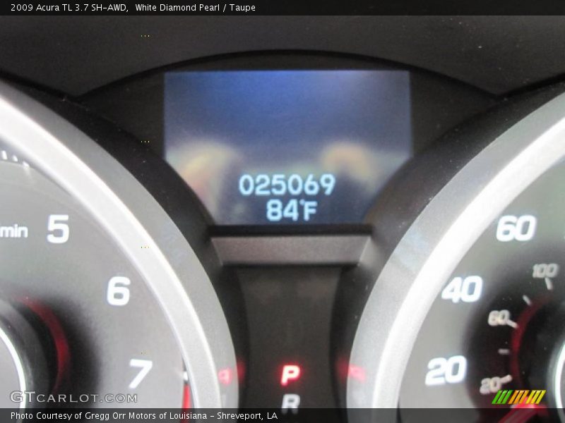 White Diamond Pearl / Taupe 2009 Acura TL 3.7 SH-AWD