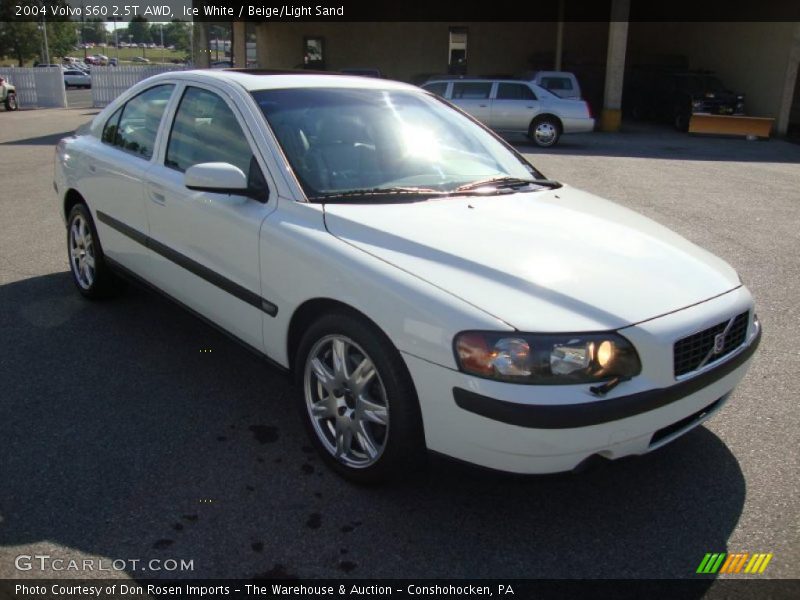 Ice White / Beige/Light Sand 2004 Volvo S60 2.5T AWD