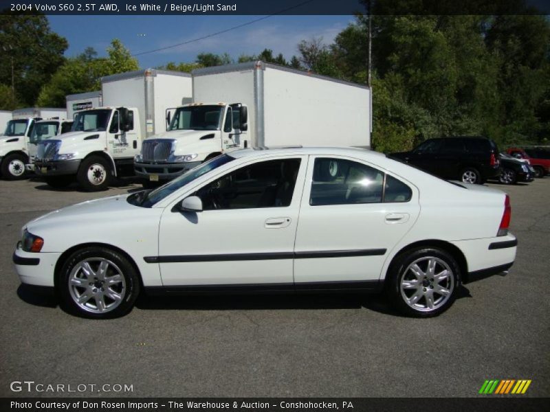 Ice White / Beige/Light Sand 2004 Volvo S60 2.5T AWD