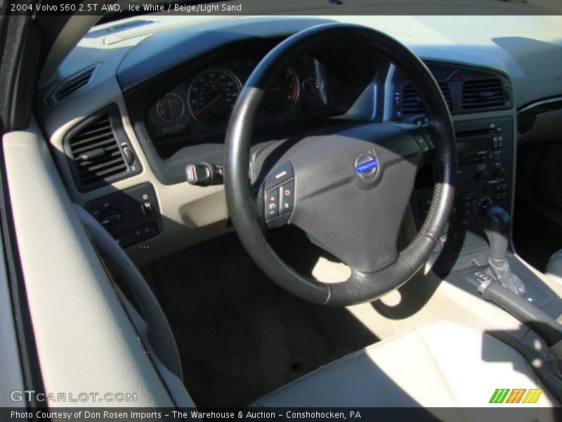 Ice White / Beige/Light Sand 2004 Volvo S60 2.5T AWD