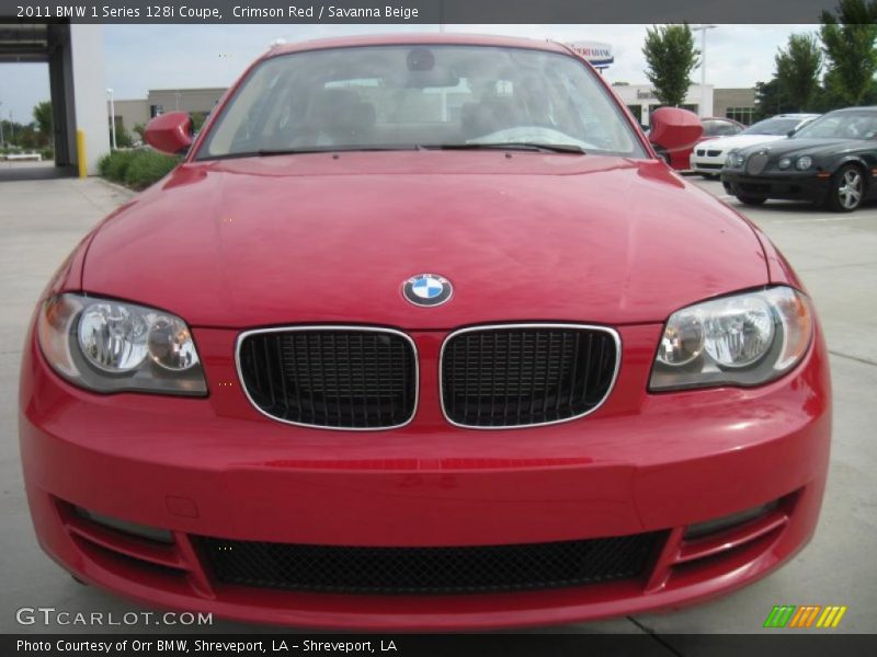 Crimson Red / Savanna Beige 2011 BMW 1 Series 128i Coupe