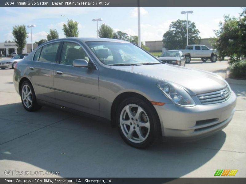 Desert Platinum Metallic / Willow 2004 Infiniti G 35 Sedan