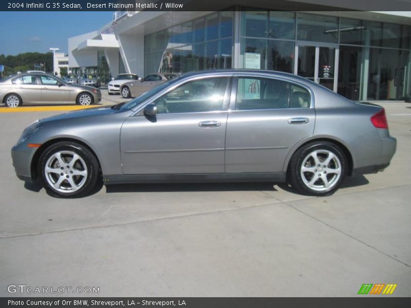 Desert Platinum Metallic / Willow 2004 Infiniti G 35 Sedan