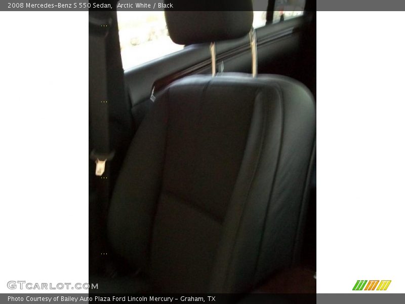 Arctic White / Black 2008 Mercedes-Benz S 550 Sedan