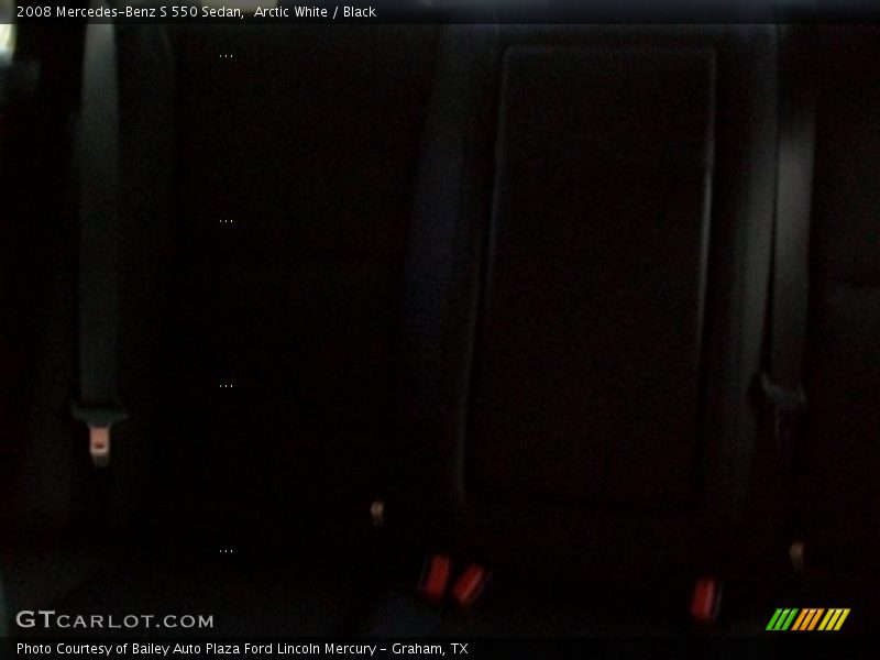 Arctic White / Black 2008 Mercedes-Benz S 550 Sedan