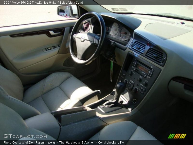 Ice White / Beige/Light Sand 2004 Volvo S60 2.5T AWD