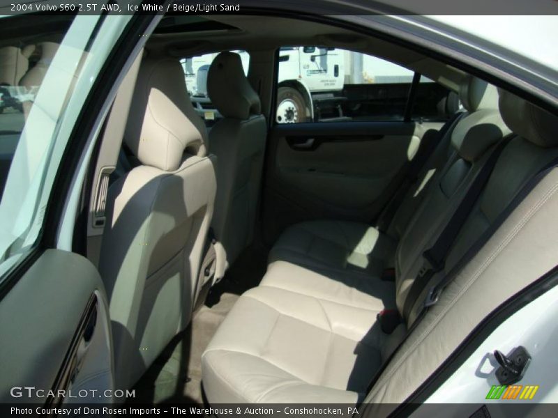 Ice White / Beige/Light Sand 2004 Volvo S60 2.5T AWD