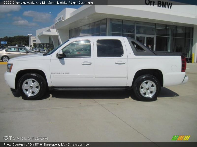 Summit White / Light Cashmere 2009 Chevrolet Avalanche LT