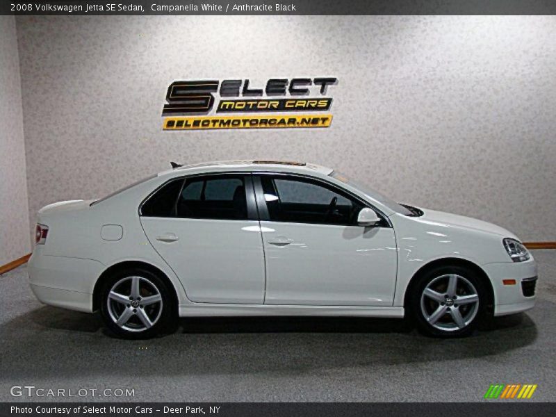 Campanella White / Anthracite Black 2008 Volkswagen Jetta SE Sedan