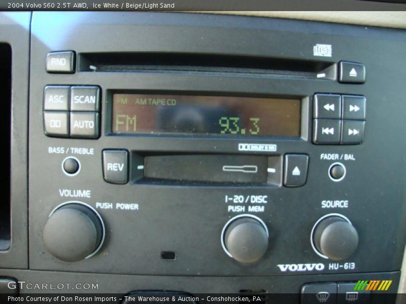 Ice White / Beige/Light Sand 2004 Volvo S60 2.5T AWD