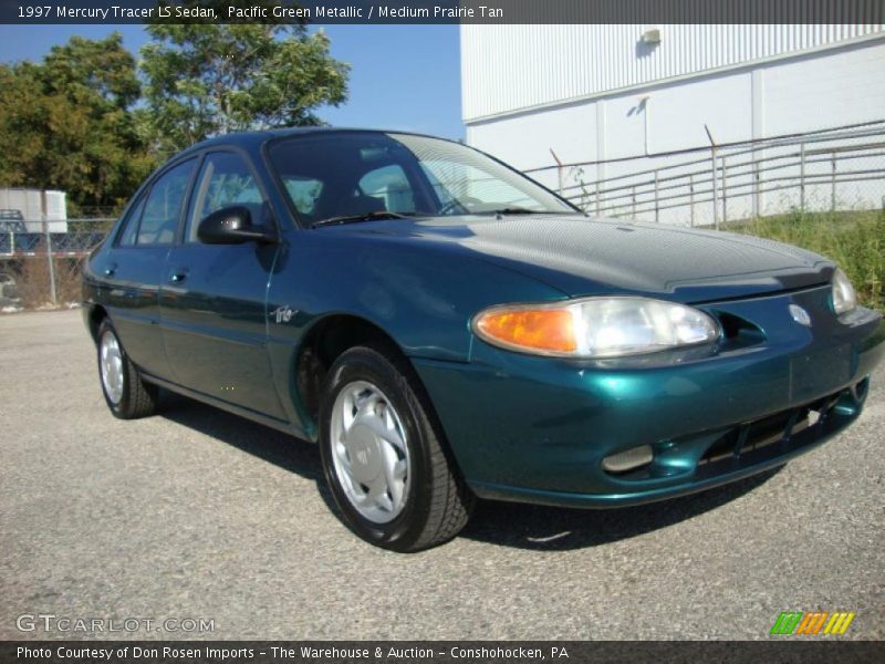 Pacific Green Metallic / Medium Prairie Tan 1997 Mercury Tracer LS Sedan