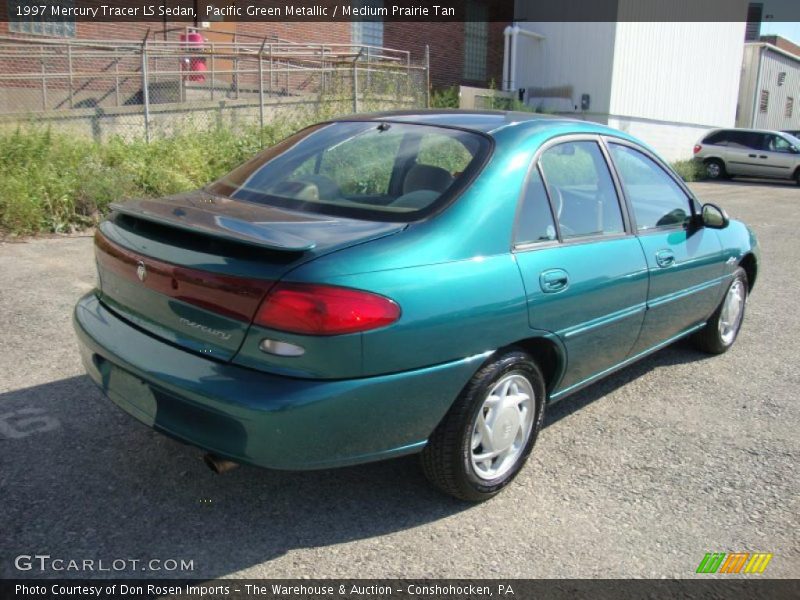 Pacific Green Metallic / Medium Prairie Tan 1997 Mercury Tracer LS Sedan