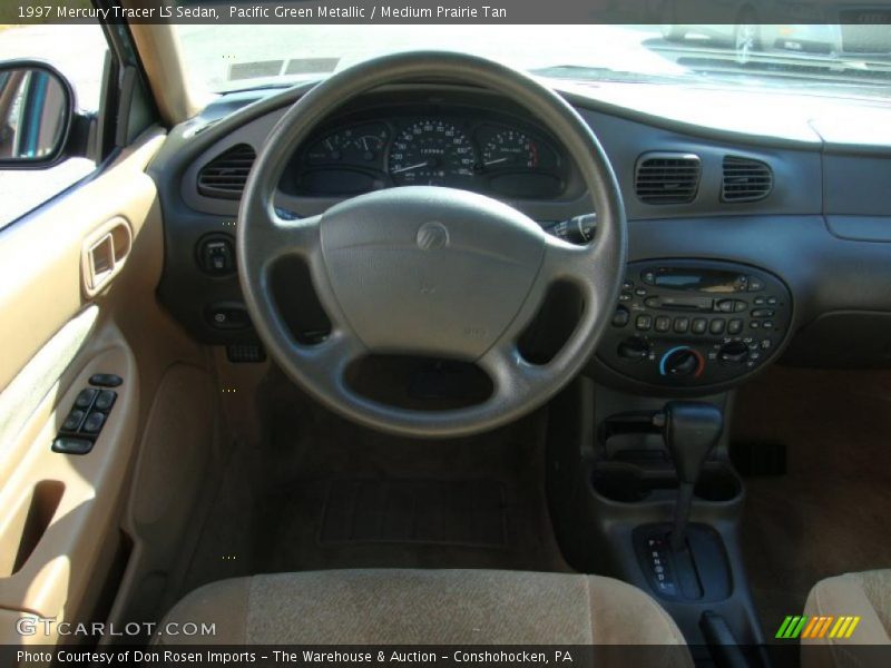 Pacific Green Metallic / Medium Prairie Tan 1997 Mercury Tracer LS Sedan