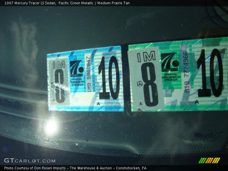 Pacific Green Metallic / Medium Prairie Tan 1997 Mercury Tracer LS Sedan