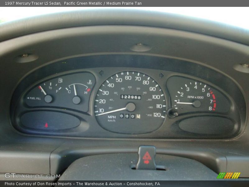 Pacific Green Metallic / Medium Prairie Tan 1997 Mercury Tracer LS Sedan