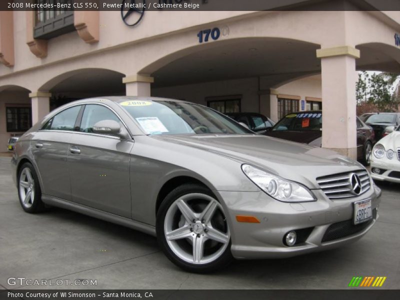 Pewter Metallic / Cashmere Beige 2008 Mercedes-Benz CLS 550