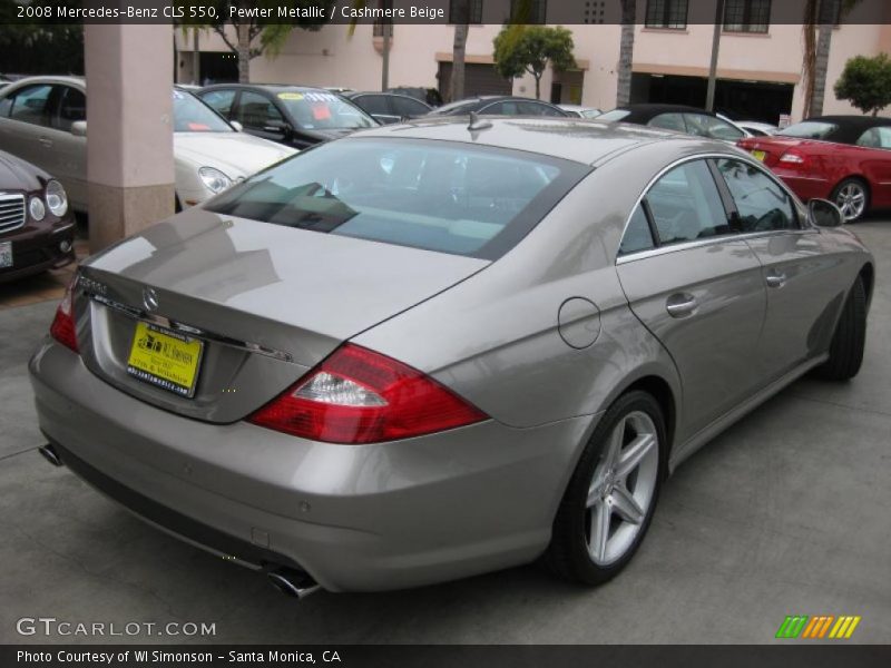Pewter Metallic / Cashmere Beige 2008 Mercedes-Benz CLS 550