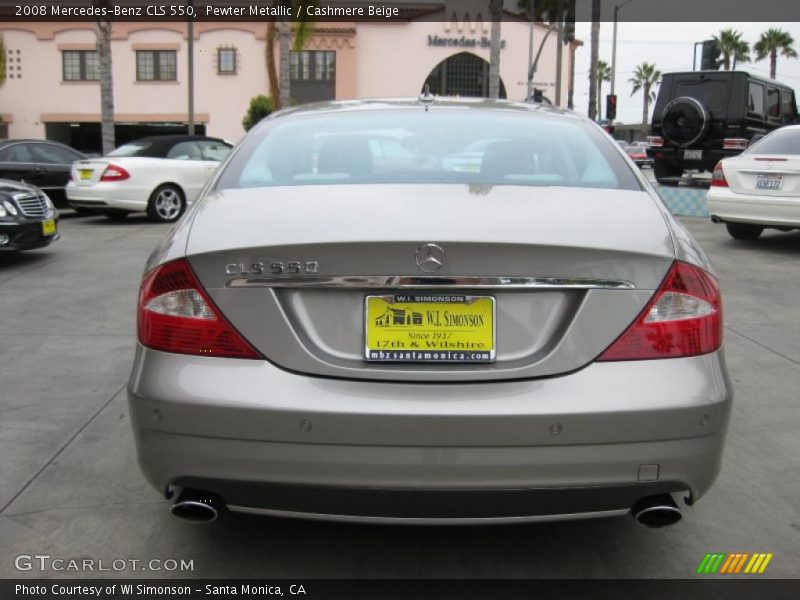 Pewter Metallic / Cashmere Beige 2008 Mercedes-Benz CLS 550