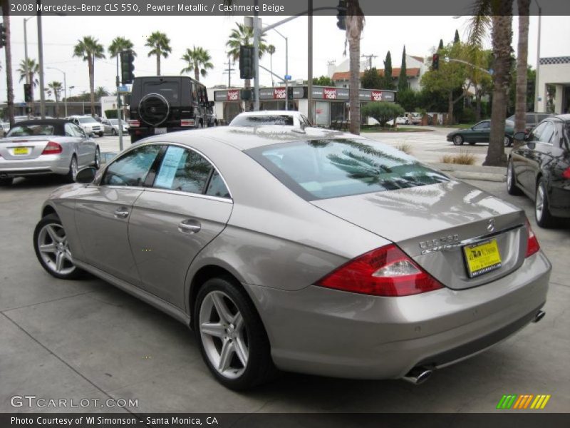 Pewter Metallic / Cashmere Beige 2008 Mercedes-Benz CLS 550