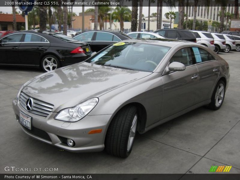 Pewter Metallic / Cashmere Beige 2008 Mercedes-Benz CLS 550