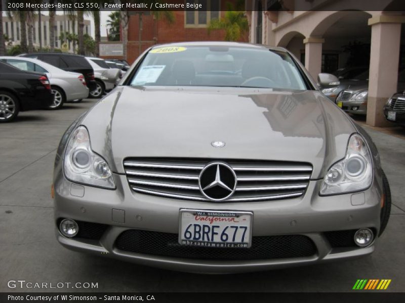 Pewter Metallic / Cashmere Beige 2008 Mercedes-Benz CLS 550