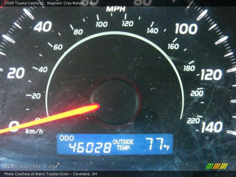 Magnetic Gray Metallic / Ash 2008 Toyota Camry LE