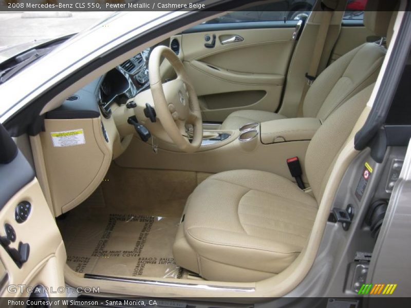 Pewter Metallic / Cashmere Beige 2008 Mercedes-Benz CLS 550