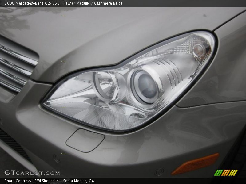 Pewter Metallic / Cashmere Beige 2008 Mercedes-Benz CLS 550