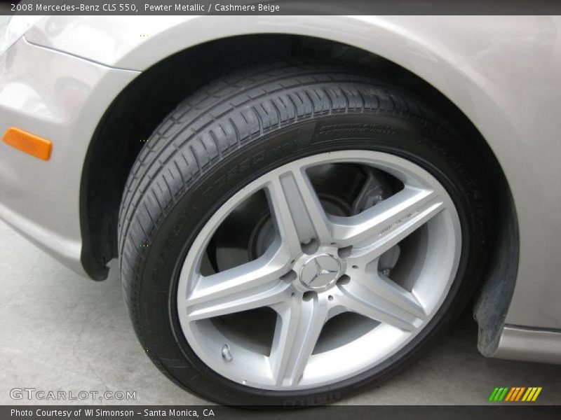 Pewter Metallic / Cashmere Beige 2008 Mercedes-Benz CLS 550