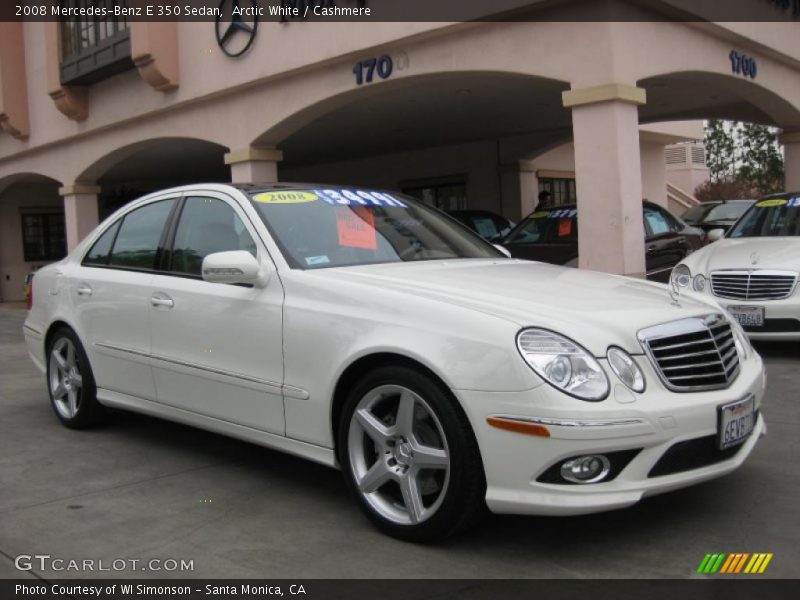 Arctic White / Cashmere 2008 Mercedes-Benz E 350 Sedan