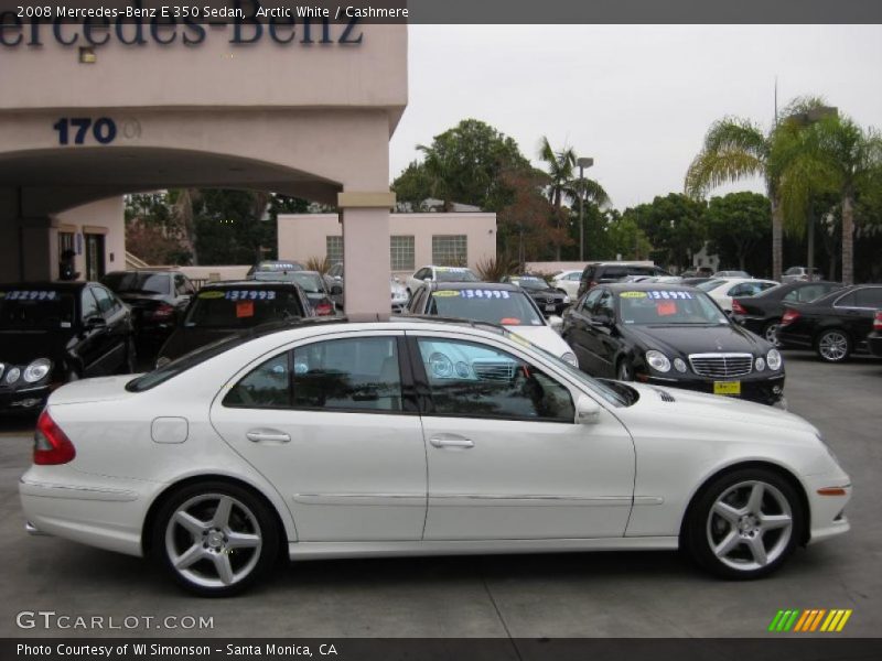 Arctic White / Cashmere 2008 Mercedes-Benz E 350 Sedan