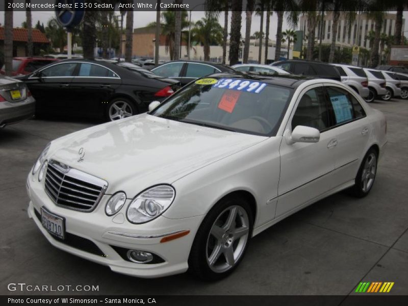 Arctic White / Cashmere 2008 Mercedes-Benz E 350 Sedan