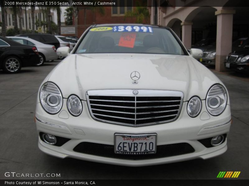 Arctic White / Cashmere 2008 Mercedes-Benz E 350 Sedan