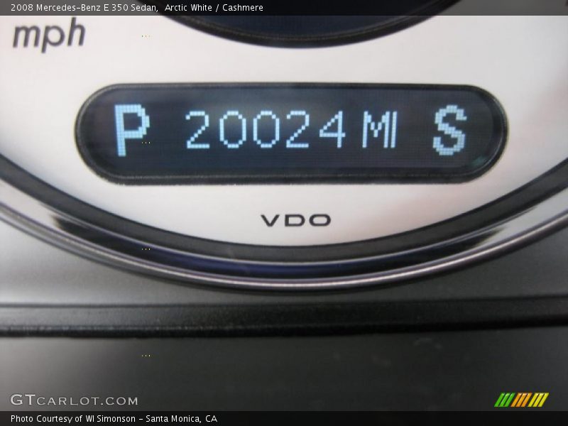 Arctic White / Cashmere 2008 Mercedes-Benz E 350 Sedan