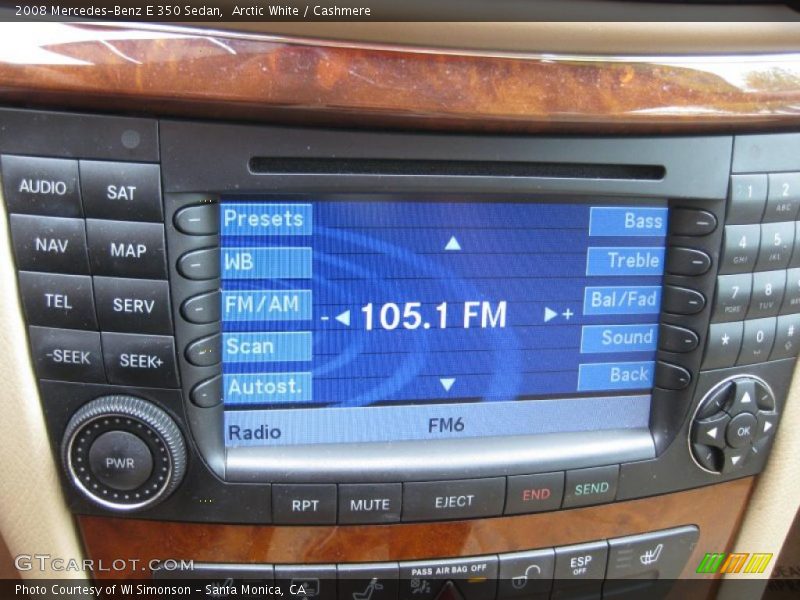 Arctic White / Cashmere 2008 Mercedes-Benz E 350 Sedan