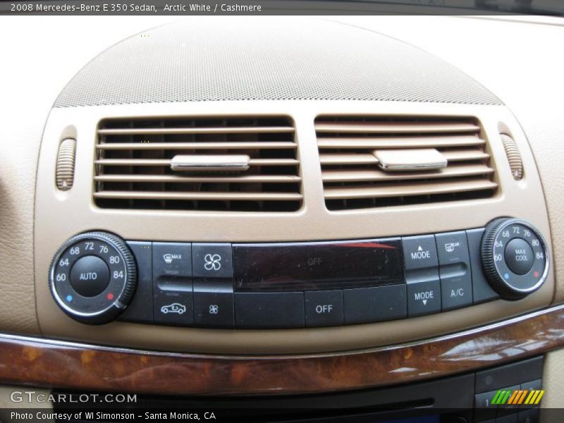Arctic White / Cashmere 2008 Mercedes-Benz E 350 Sedan